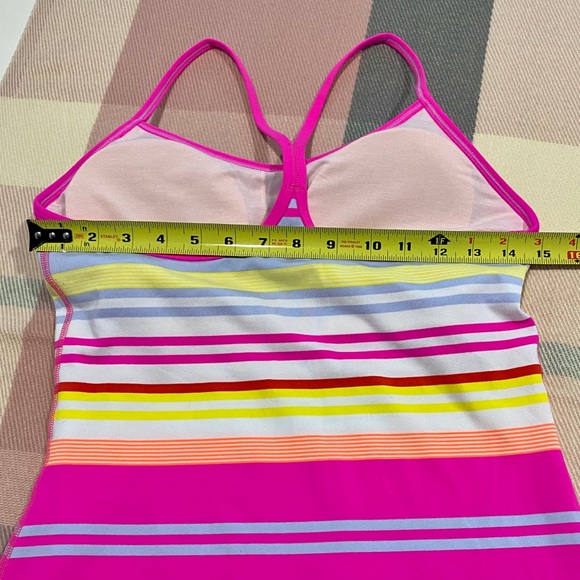 Like New! Lululemon Power Y Tank Groovy Stripe - Picture 7 of 7